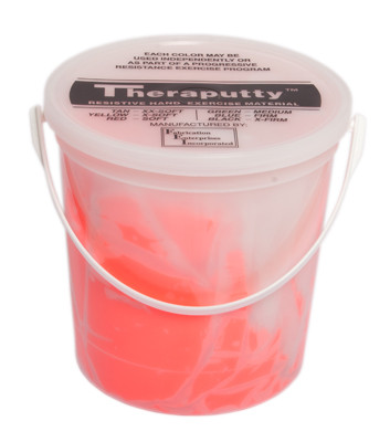 CanDo Theraputty Exercise Material, Soft, Red - 5 lbs.