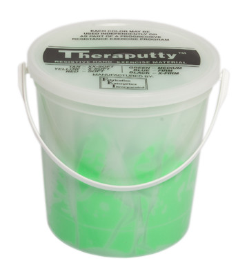 CanDo Theraputty Exercise Material, Medium, Green - 5 lbs.
