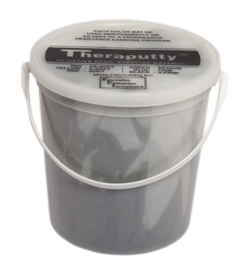 CanDo Theraputty Exercise Material, X-Firm, Black - 5 lbs.