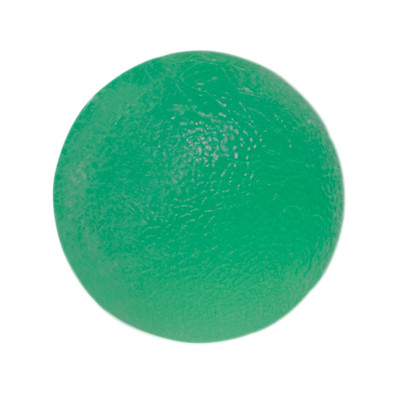 CanDo Gel Squeeze Ball, Standard Circular, Medium - Green.