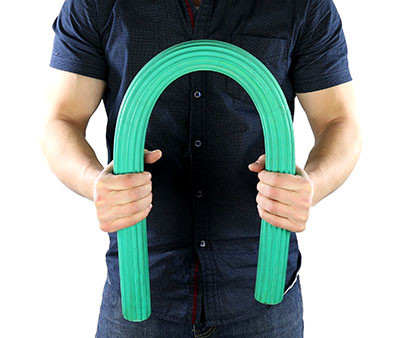 CanDo Twist-Bend-Shake Flexible Exercise Bar, 36 inches, Medium - Green.