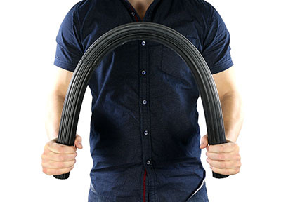 CanDo Twist-Bend-Shake Flexible Exercise Bar, 36 inches, X-Heavy - Black.