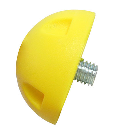 CanDo MVP Balance System, 1-inch Height, Level 1 Instability Ball - Yellow.