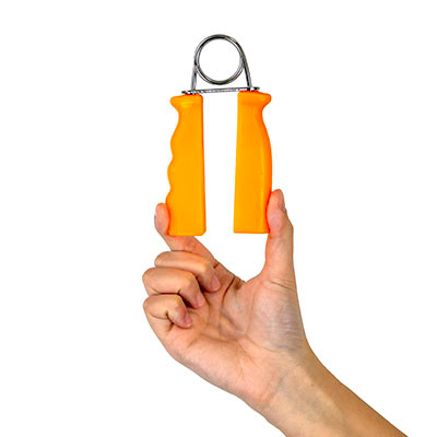 CanDo Ergonomic Fixed Hand Grip Exerciser, Pair, 3 lbs, X-Light - Yellow.