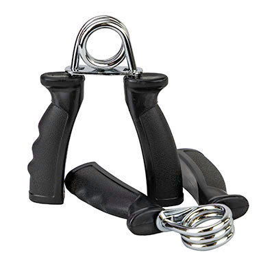 CanDo Ergonomic Fixed Hand Grip Exerciser, Pair, 48 lbs, X-Heavy - Black.