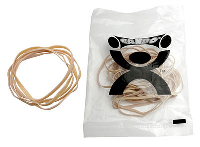 CanDo Hand Exerciser, Additional Latex Free Bands, XX-Light, Tan - 25/PK.