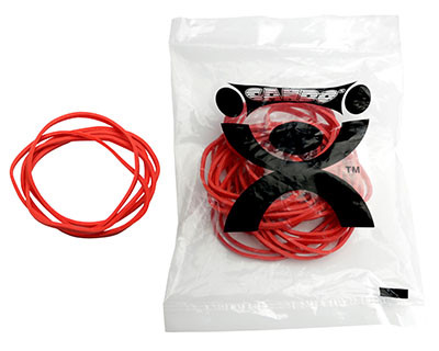 CanDo Hand Exerciser, Additional Latex Free Bands, Light, Red - 25/PK.