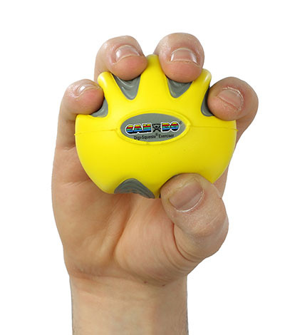 CanDo Digi-Squeeze Hand Exerciser, Small, X-Light - Yellow.
