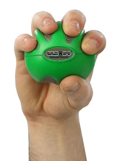 CanDo Digi-Squeeze Hand Exerciser, Small, Moderate - Green.