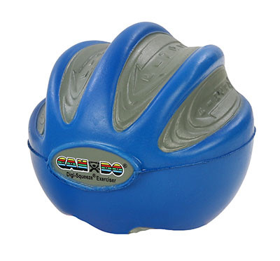 CanDo Digi-Squeeze Hand Exerciser, Small, Firm - Blue.