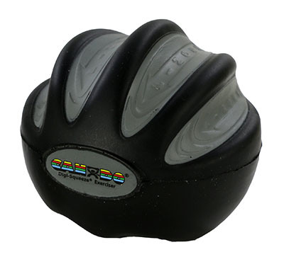 CanDo Digi-Squeeze Hand Exerciser, Medium, X-Firm - Black.