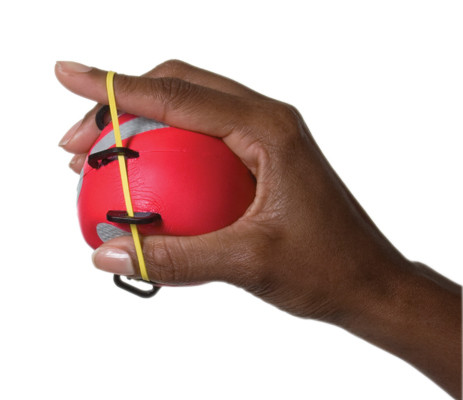 CanDo Digi-Extend n' Squeeze Hand Exerciser, Large, Light - Red.