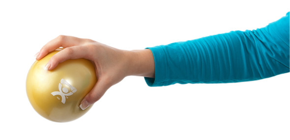CanDo WaTE Ball - Hand-Held Size, 5 inch Diameter, 2.2 lbs - Yellow.