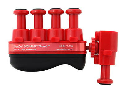 CanDo Digi-Flex Thumb, Light - Red.