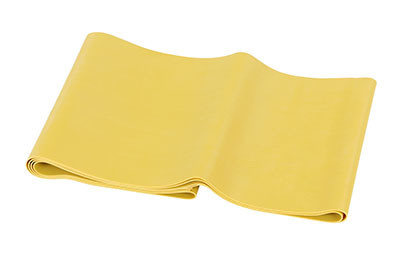 CanDo Low Powder Pre-cut 5 foot Exercise Bands, XXX-Heavy - Gold - 30/BX.