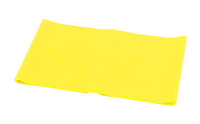 CanDo Low Powder 4 Foot Pre-Cut Exercise Bands, X-Light - Yellow.