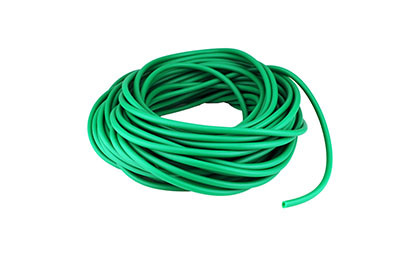CanDo Low Powder Exercise Tubing, 100-Foot Dispenser Roll, Medium - Green.