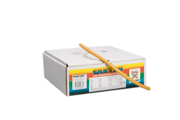CanDo Low Powder Exercise Tubing, 100-Foot Dispenser Roll, XXX-Heavy - Gold.