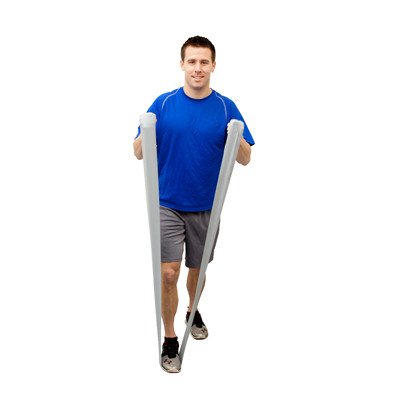 Val-u-Band Resistance Bands, 50-YRD Dispenser Roll, Latex-Free, Level 5/7 - Plum.