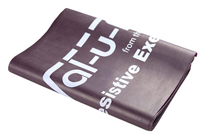 Val-u-Band Low Powder Exercise Band, 5-Foot Singles, Level 5/7, X-Heavy, Plum - 30/BX.
