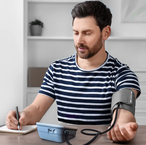 AMG Medical Essentia Blood Pressure Monitor, Universal Arm Cuff, 8.7 - 16.5 inches (21.5 -42 cm).