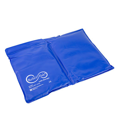 Relief Pak Blue Vinyl Reusable Cold Pack, Standard Size, 11x14 inches.