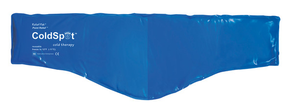 Relief Pak Blue Vinyl Reusable Cold Pack, Neck, 6x23 inches.