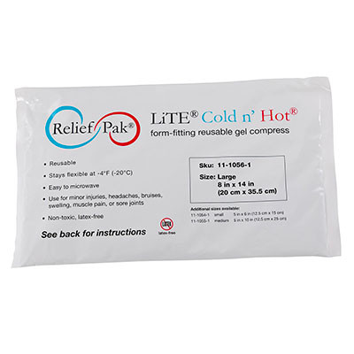 Relief Pak Val-u Pak LiTE Cold n' Hot Pack, 5 x 10 inches.
