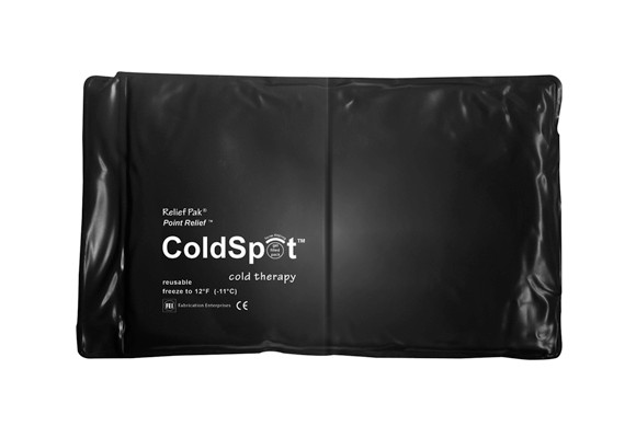 Relief Pak ColdSpot Black Urethane Pack, Half-Size 7x11 inch.