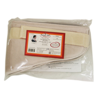 Relief Pak Moist Heat Pack Cover, Terry Cloth With Foam Neck Size, 9x25 inches.