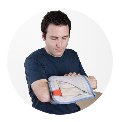 Relief Pak Moist Heat Pack Cover, Terry Velour With Foam Half-Size (5x12 inches).