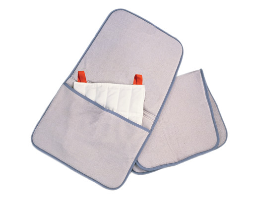 Relief Pak Moist Heat Pack Cover, Terry Velour With Foam, Oversize with Pocket.