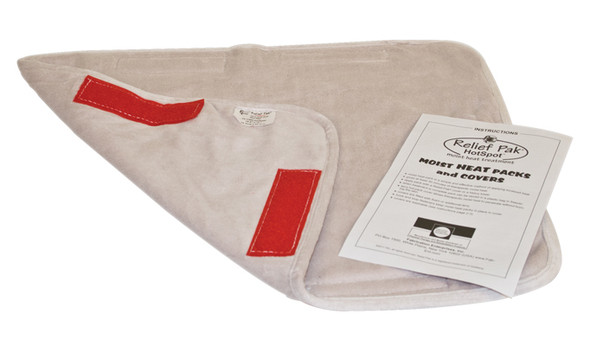 Relief Pak Moist Heat Pack Cover, all Velour, half Size.