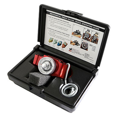 Baseline Pinch Gauge with Case, Mechanical, Red - 60 lbs Capacity.