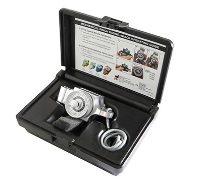 Baseline Pinch Gauge with Case, Mechanical, Silver - 10 lbs Capacity.