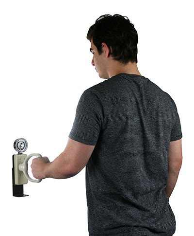 Baseline Wrist Dynamometer, Analog, 500 lb Capacity, with Knob Grip & Mount Bracket.