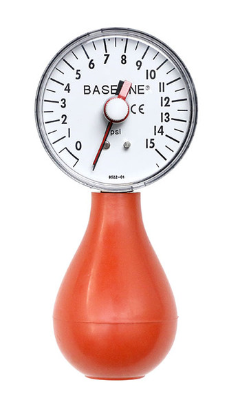 Baseline Dynamometer, Pneumatic Squeeze Bulb, 15 PSI Capacity with Reset.