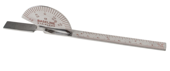 Baseline Finger Goniometer, Metal, Standard 6 inches.