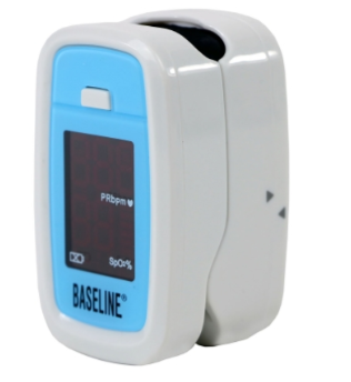Baseline, Blue, Fingertip Pulse Oximeter.