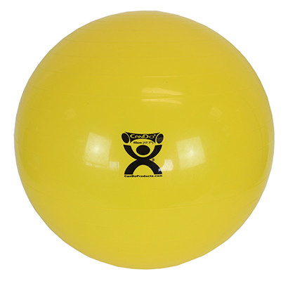 CanDo InFlatable Exercise Ball, Yellow - 45cm.