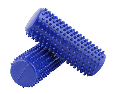 CanDo Massage Ball Roll, Pair, Blue 6.5 x 16 cm.