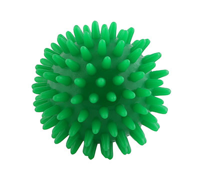 CanDo Massage Ball with Bumpy Texture, Green, 7cm (2.8 inch).