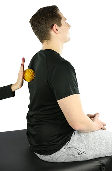 CanDo Massage Ball With Bumpy Texture, Yellow 8cm (3.2 inches).
