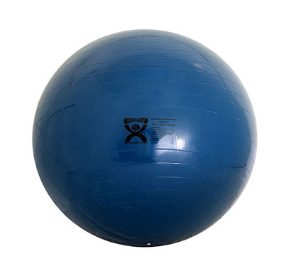 CanDo Inflatable Anti-Burst (ABS) Exercise Ball, Blue 75cm.