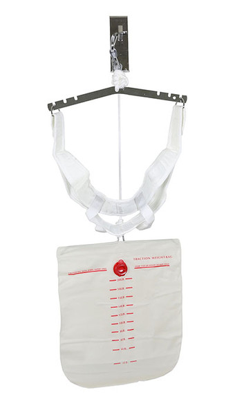 Fabtrac, Overdoor Cervical Traction Set with Velcro Head Halter, 20lb Water Bag, Hardware.