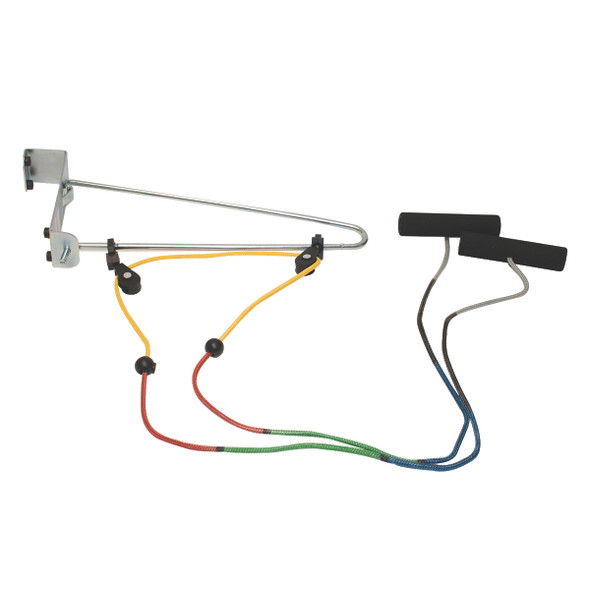 CanDo Visualizer Colour-Coded Overdoor Shoulder Exerciser, Dual Pulley with Door Bracket.