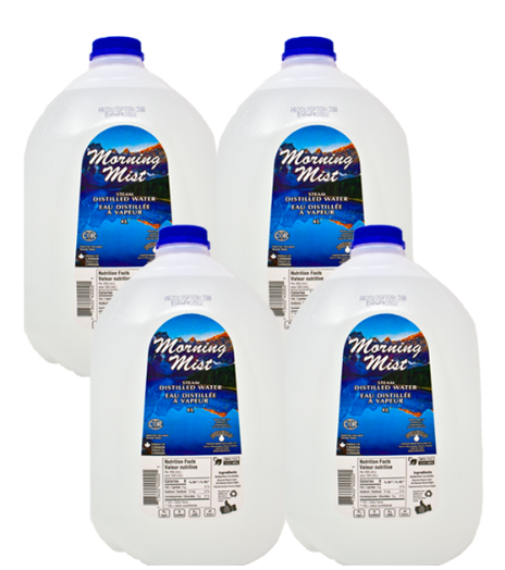 Morning Mist PureTap Steam Distilled Water, 4 Litre Jug.
