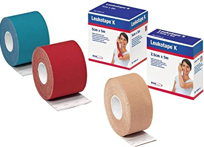 Leukotape® K Adhesive Tape, Elastic, 5 cm x 5 meters - Pink.