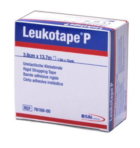 Leukotape P - Rigid Strapping Tape, High Strength Adhesive 1 1/2" x 15 yds (3.8cm x 13.7 m).