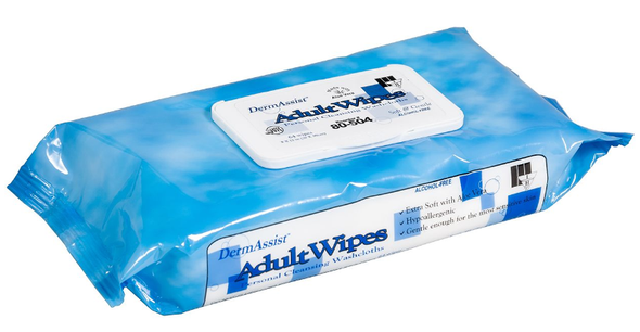 IHC Spunlace Wet Wipe Cloth, Softpack with Flip Top Lid, 8x12 inches - 64/PK.